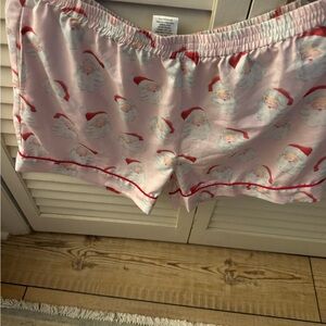 Mud pie Santa Claus Pajama Shorts